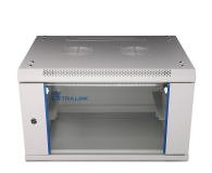 Extralink Szafka wisząca rack 6U 600x600 szara szklane drzwi EX.8567 - 484936 - zdjęcie 1